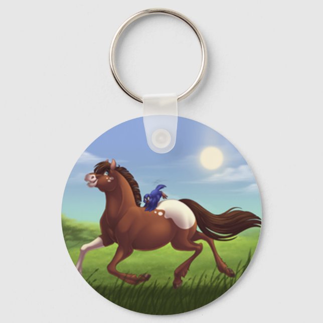 Galloping Appaloosa Horse Promotional Keychain (Front)