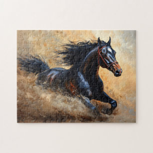 Galloping Arabian Horse Jigsaw Puzzle