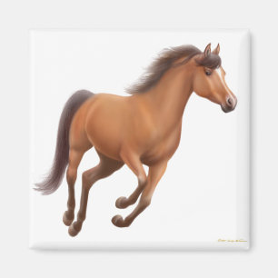 Galloping Bay Horse Magnet