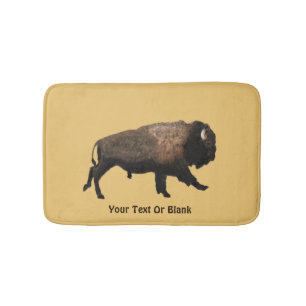 Galloping Bison Bath Mat