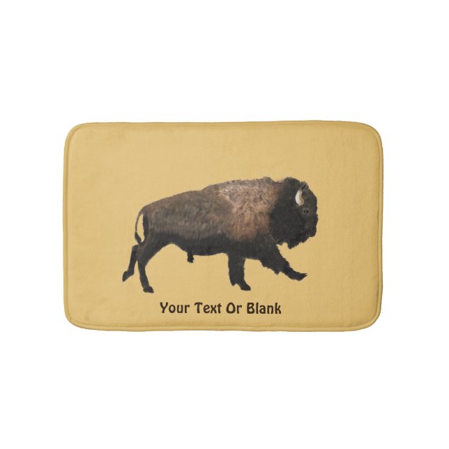 Galloping Bison Bath Mat (Front)