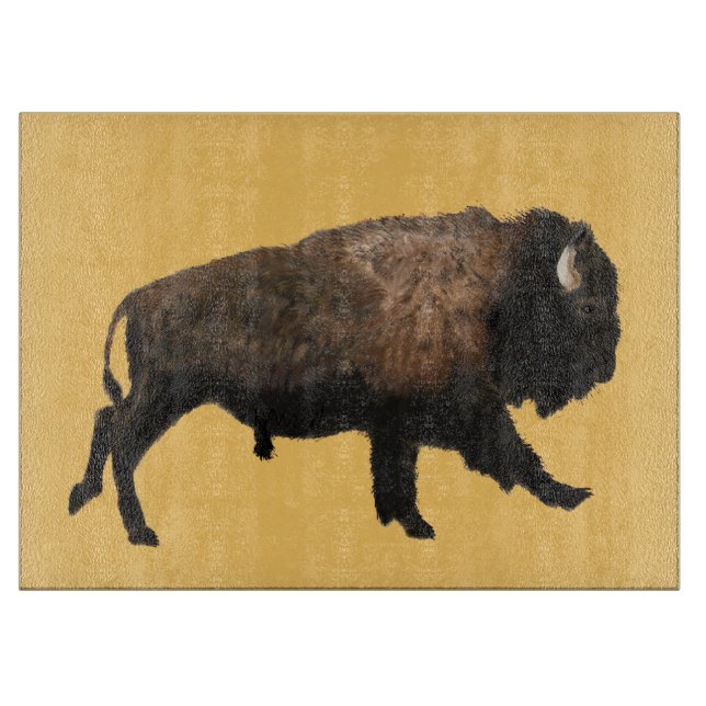 Galloping Bison Cutting Board (Front)