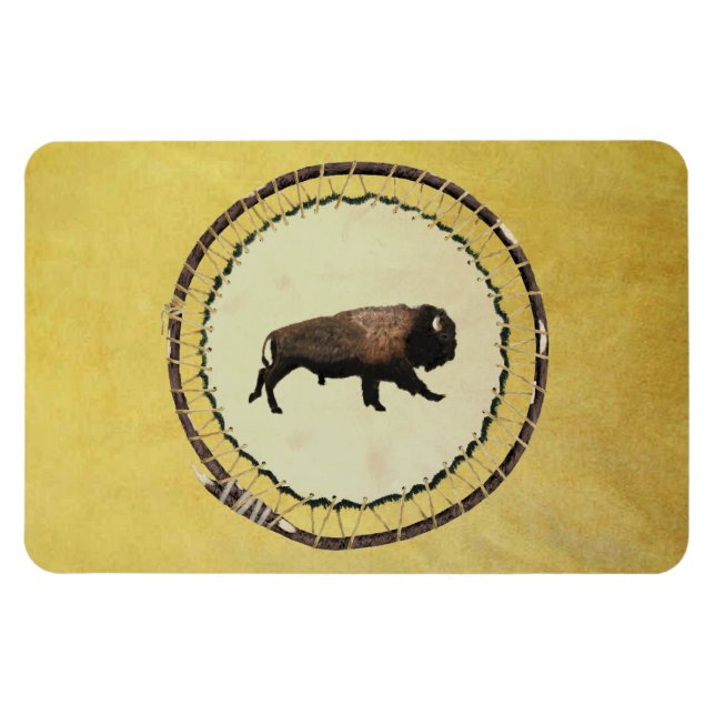 Galloping Bison Magnet (Horizontal)