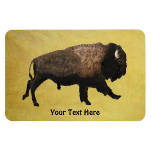 Galloping Bison Magnet