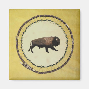 Galloping Bison Magnet