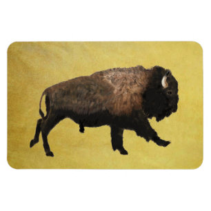 Galloping Bison Magnet