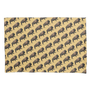 Galloping Bison Pillowcase