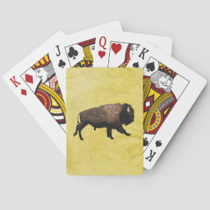 Galloping Bison Playing Cards