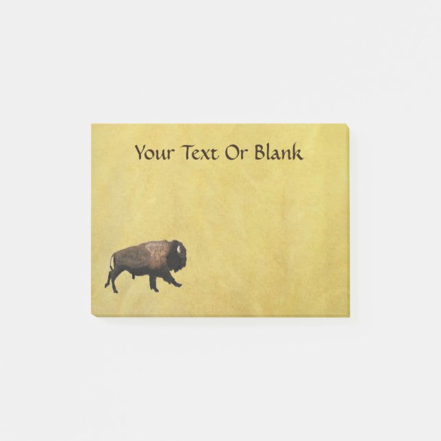 Galloping Bison Post-it Notes (Front)