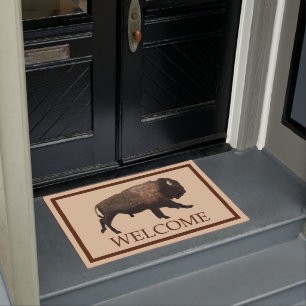 Galloping Bison - Welcome Doormat