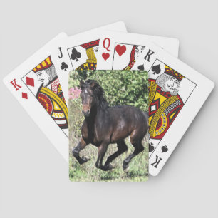 Galloping Chestnut Horse Playing Cards