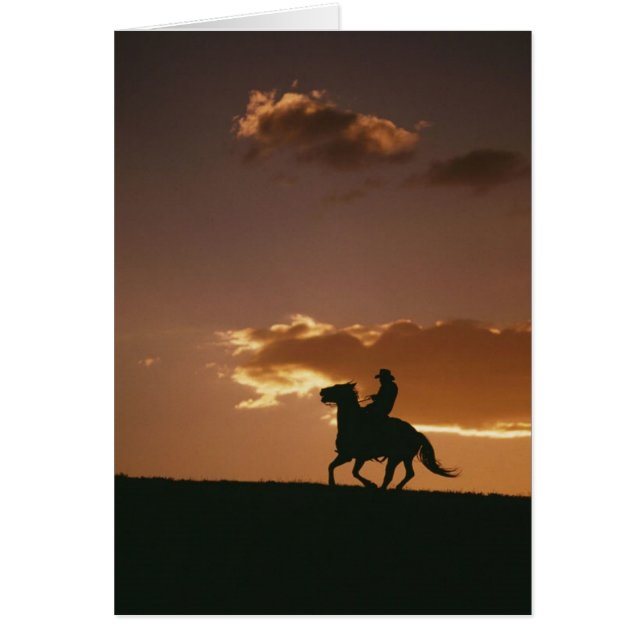 Galloping Cowboy Silhouette (Front)