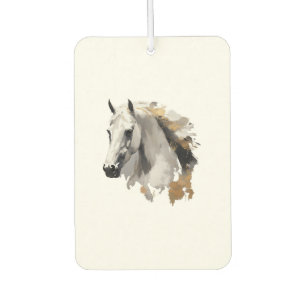 Galloping Grace White Horse Art Air Freshener
