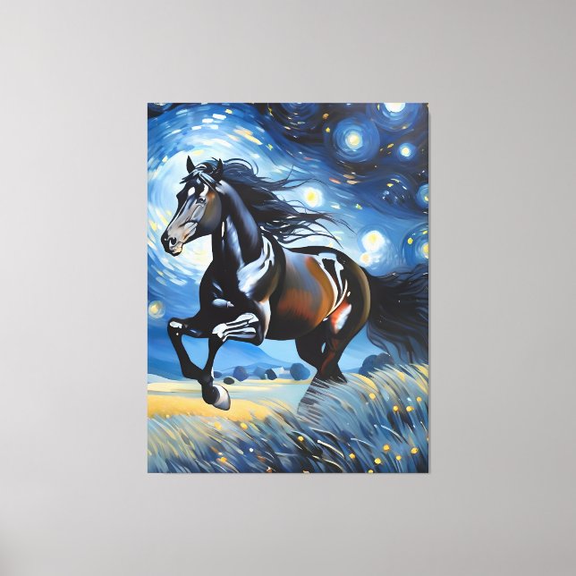 Galloping Horse  Canvas Print (Front)