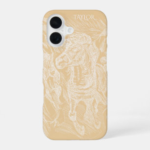 Galloping Horse – Edvard Munch – Personalized iPhone 16 Case