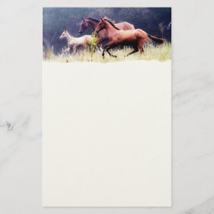 Galloping Horses Photography Stationery