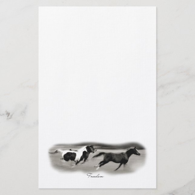 Galloping Horses Stationery (Front)
