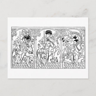 Galloping Knights postcard