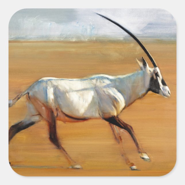 Galloping Oryx 2010 Square Sticker (Front)