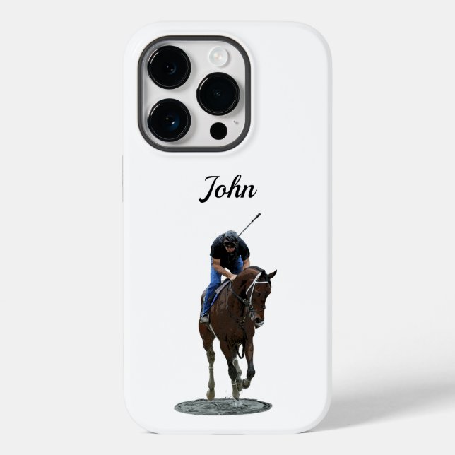 Galloping Thoroughbred Horse Cell Phone Case (Back)