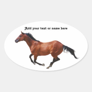 Galloping Thoroughbred Sticker