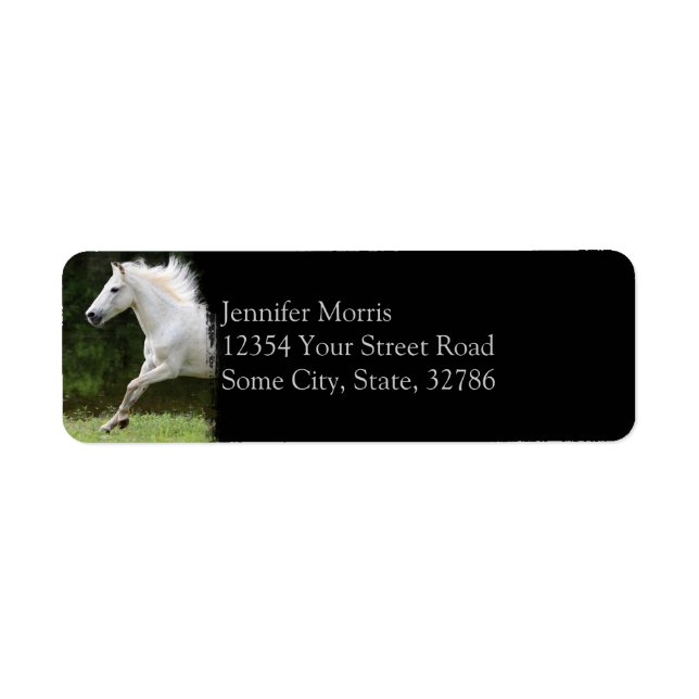 Galloping White Horse (Front)