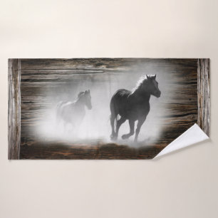 Galloping Wild Horses