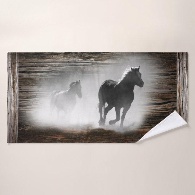 Galloping Wild Horses (Serviette de bain)