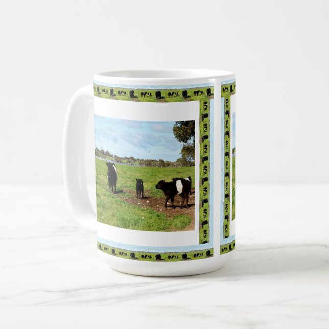 Galloway Cow Generations, Coffee Mug (Front Left)