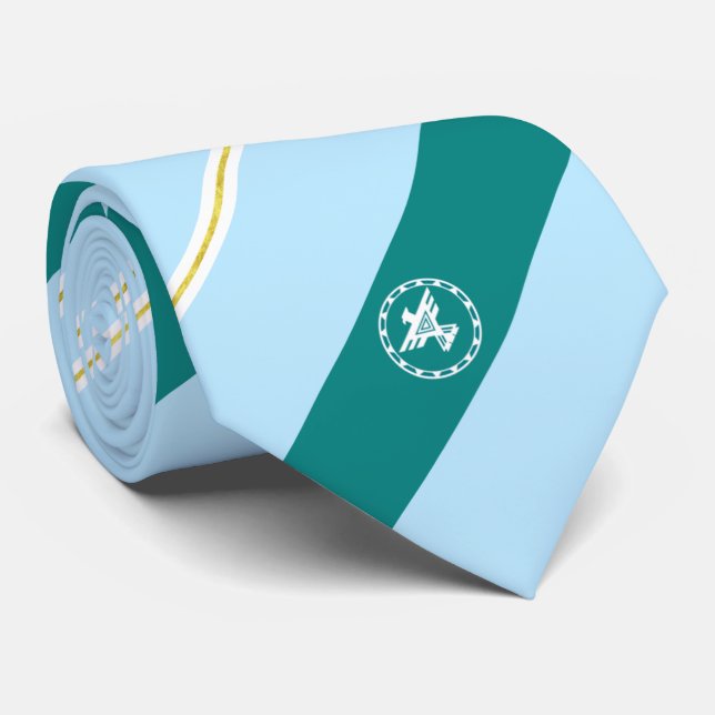 Gallup (New Mexico) city flag Neck Tie (Rolled)