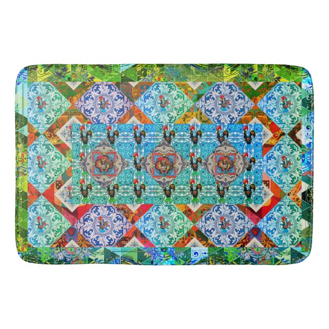 Galo de Barcelos, Portugal Bath Mat (Front)