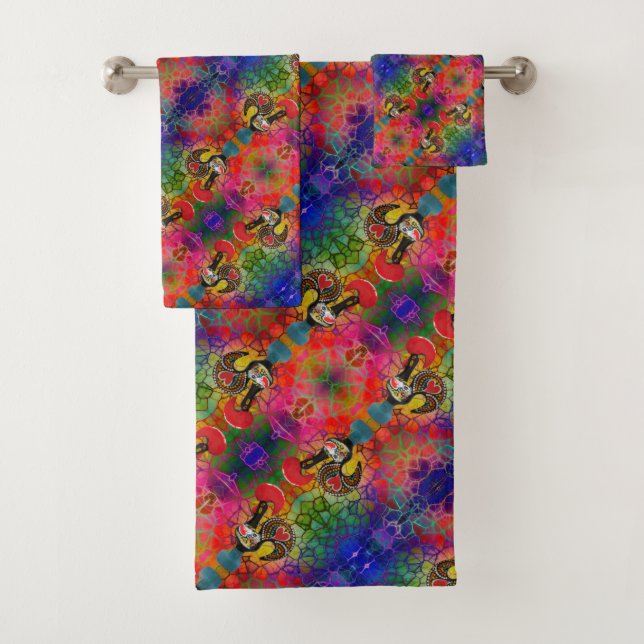 Galo de Barcelos, Portugal Bath Towel Set (Insitu)