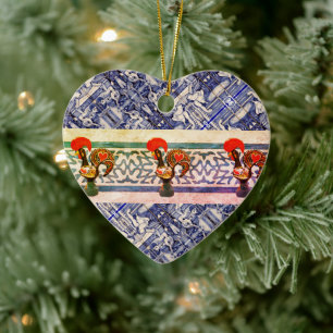 Galo de Barcelos, Portugal Ceramic Ornament