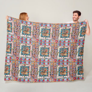 Galo de Barcelos, Portugal Fleece Blanket