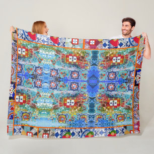 Galo de Barcelos, Portugal Fleece Blanket