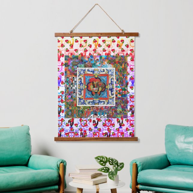Galo de Barcelos, Portugal Hanging Tapestry (Living Room)