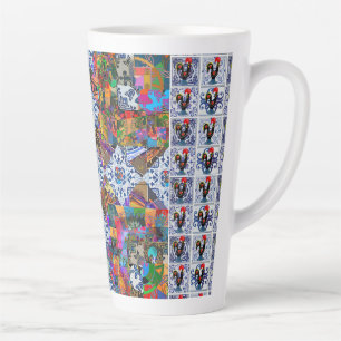 Galo de Barcelos, Portugal Latte Mug