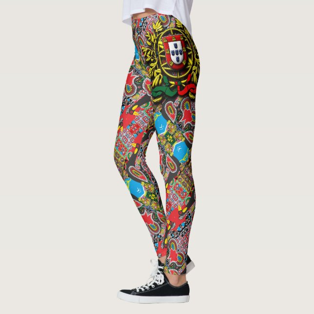 Galo de Barcelos, Portugal Leggings (Left)