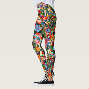 Galo de Barcelos, Portugal Leggings