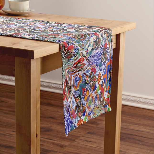 Galo de Barcelos, Portugal Short Table Runner (In Situ)