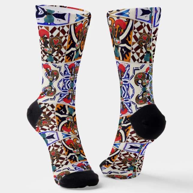 Galo de Barcelos, Portugal Socks (Angled)