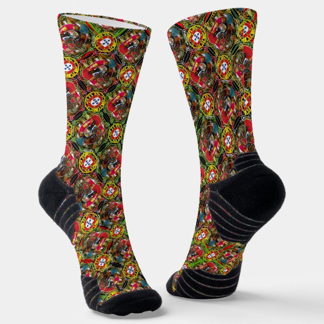 Galo de Barcelos, Portugal Socks (Angled)