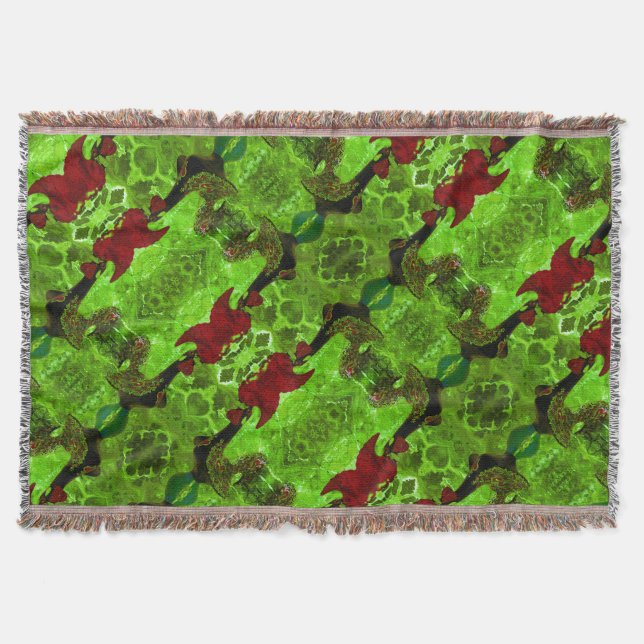 Galo de Barcelos, Portugal Throw Blanket (Front)
