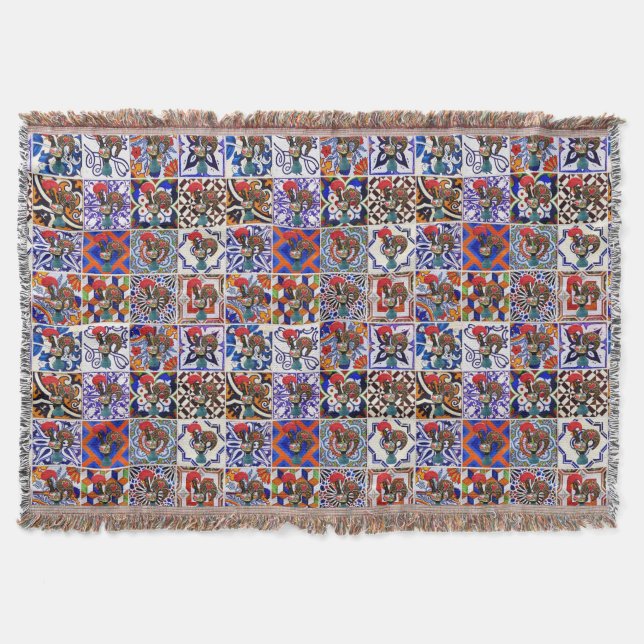 Galo de Barcelos, Portugal Throw Blanket (Front)