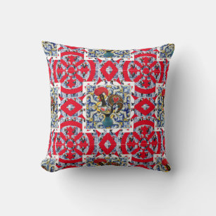 Galo de Barcelos, Portugal Throw Pillow