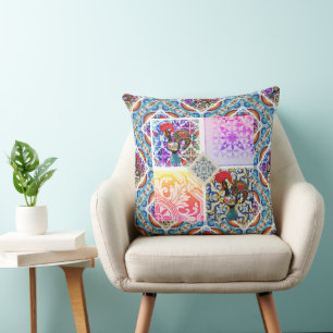 Galo de Barcelos, Portugal Throw Pillow