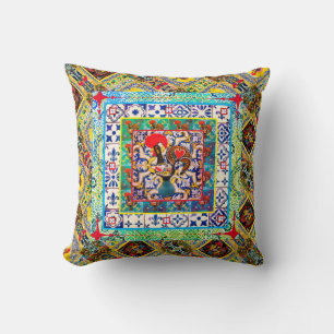 Galo de Barcelos, Portugal Throw Pillow