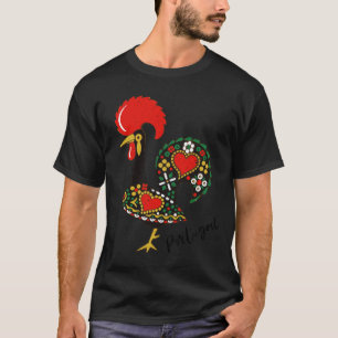 Galo de Barcelos - Portuguese Rooster Design T-Shirt