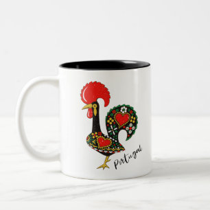 Galo de Barcelos Portuguese Rooster Two-Tone Coffee Mug
