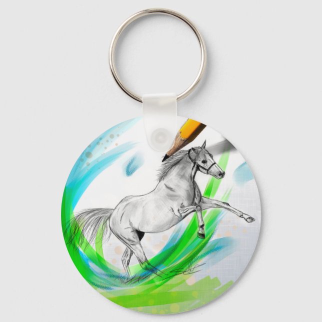 Galop Ahead Keychain (Front)
